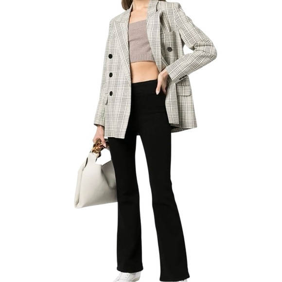 Frame Denim The Jet Set Flare Sheer Noir Black Size 2 30-34” - Picture 11 of 11